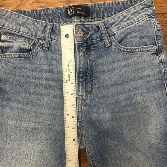 Gap Jeans Womens Size 2 Blue Boyfriend 26 R - Picture 5 of 10